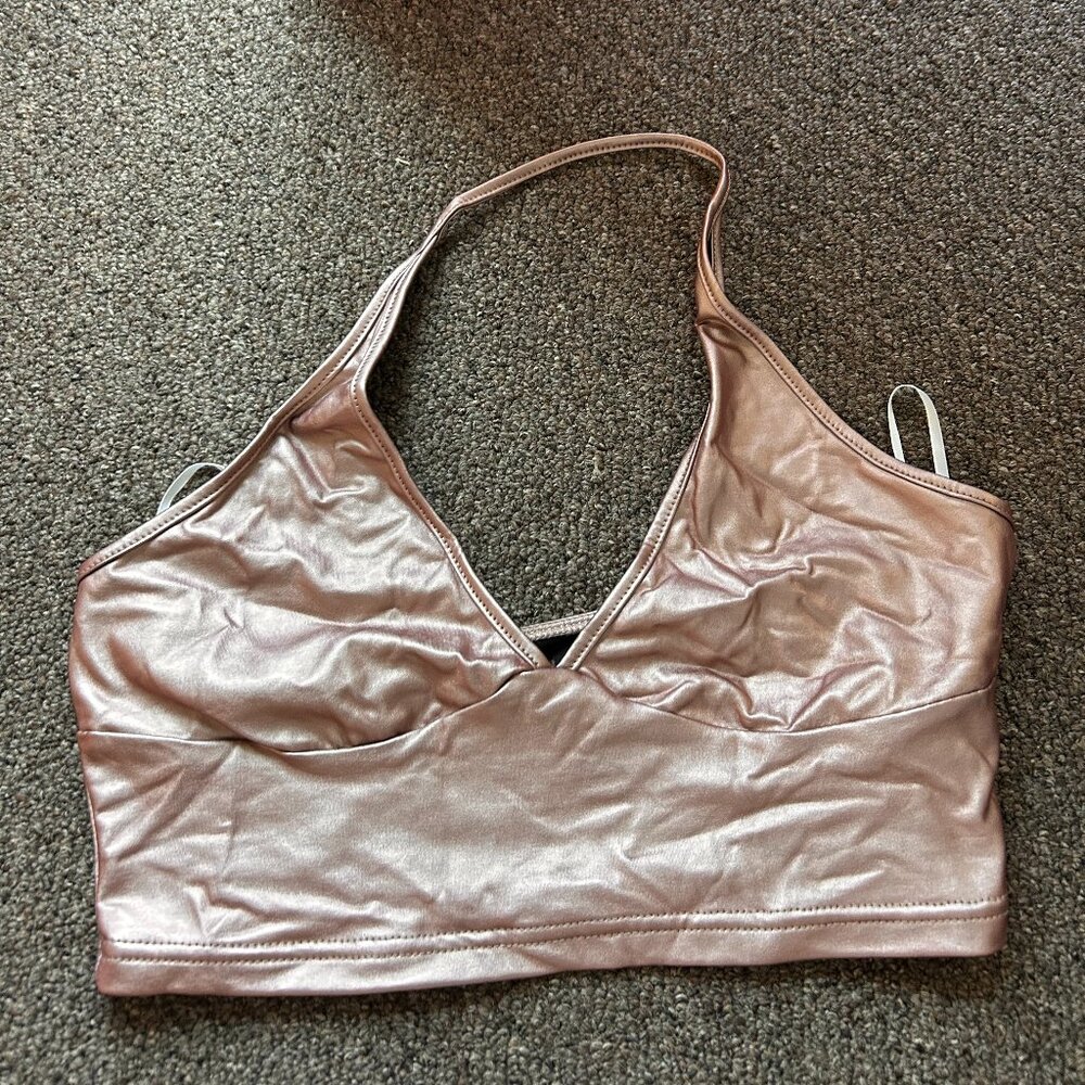 Bronze Halter Going Out Top